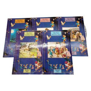 Large Books The Great Fairy Tales Treasure‎ Chest Set of 5 w/ Folio Tormont 1990